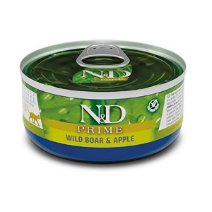 FARMINA N&D CAT PRIME WILD BOAR kaķu konservi Mežcūka, āboli 70g
